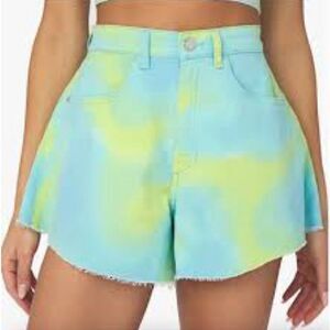 We Wore What Tie Dye Flare Bell Short, NWT